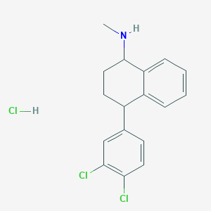 molecular formula C17H18Cl3N B024174 4-(3,4-二氯苯基)-N-甲基-1,2,3,4-四氢萘-1-胺盐酸盐 CAS No. 79617-89-3