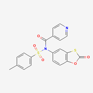 N-(2-oxobenzo[d][1,3]oxathiol-5-yl)-N-tosylisonicotinamide