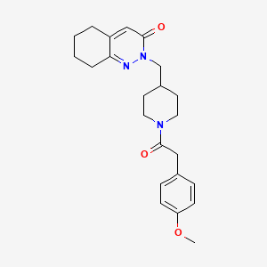2-[[1-[2-(4-Methoxyphenyl)acetyl]piperidin-4-yl]methyl]-5,6,7,8-tetrahydrocinnolin-3-one