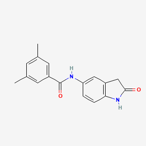 3,5-dimethyl-N-(2-oxoindolin-5-yl)benzamide