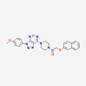1-(4-(3-(4-methoxyphenyl)-3H-[1,2,3]triazolo[4,5-d]pyrimidin-7-yl)piperazin-1-yl)-2-(naphthalen-2-yloxy)ethanone