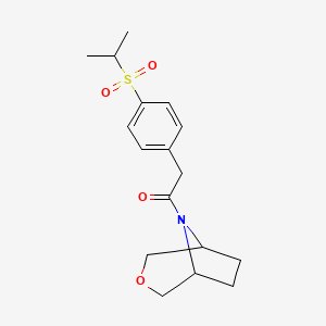1-((1R,5S)-3-oxa-8-azabicyclo[3.2.1]octan-8-yl)-2-(4-(isopropylsulfonyl)phenyl)ethanone