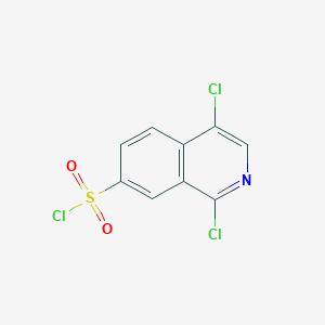 molecular formula C9H4Cl3NO2S B024175 1,4-Dichloroisoquinoline-7-sulfonyl chloride CAS No. 223671-80-5