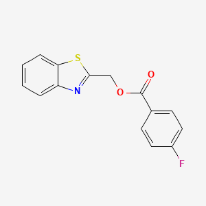 Benzo[d]thiazol-2-ylmethyl 4-fluorobenzoate