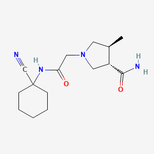 (3S,4S)-1-[2-[(1-Cyanocyclohexyl)amino]-2-oxoethyl]-4-methylpyrrolidine-3-carboxamide