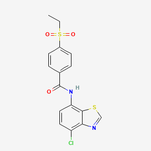 N-(4-chlorobenzo[d]thiazol-7-yl)-4-(ethylsulfonyl)benzamide