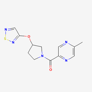 2-Methyl-5-[3-(1,2,5-thiadiazol-3-yloxy)pyrrolidine-1-carbonyl]pyrazine