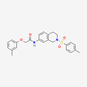 2-(m-tolyloxy)-N-(2-tosyl-1,2,3,4-tetrahydroisoquinolin-7-yl)acetamide