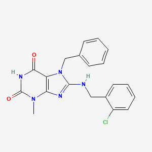7-Benzyl-8-[(2-chlorophenyl)methylamino]-3-methylpurine-2,6-dione