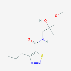 N-(2-hydroxy-3-methoxy-2-methylpropyl)-4-propyl-1,2,3-thiadiazole-5-carboxamide