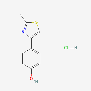 B2417611 4-(2-methyl-1,3-thiazol-4-yl)phenol Hydrochloride CAS No. 30686-73-8; 474370-97-3