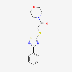 1-Morpholino-2-((3-phenyl-1,2,4-thiadiazol-5-yl)thio)ethanone