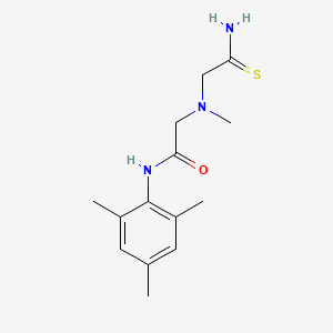 2-[(carbamothioylmethyl)(methyl)amino]-N-(2,4,6-trimethylphenyl)acetamide