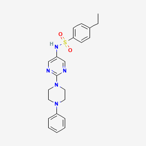 4-ethyl-N-(2-(4-phenylpiperazin-1-yl)pyrimidin-5-yl)benzenesulfonamide