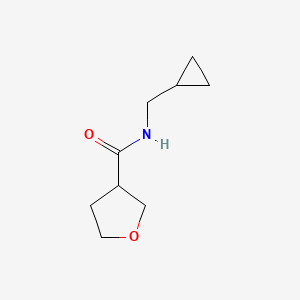 molecular formula C9H15NO2 B2417706 N-(cyclopropylmethyl)oxolane-3-carboxamide CAS No. 1862759-50-9