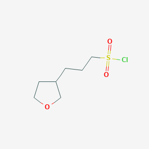 molecular formula C7H13ClO3S B2417777 3-(Oxolan-3-yl)propane-1-sulfonyl chloride CAS No. 1909309-63-2