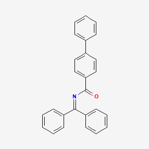 molecular formula C26H19NO B2417855 N-(DIPHENYLMETHYLIDENE)-[1,1'-BIPHENYL]-4-CARBOXAMIDE CAS No. 315193-80-7
