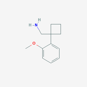 [1-(2-Methoxyphenyl)cyclobutyl]methanamine