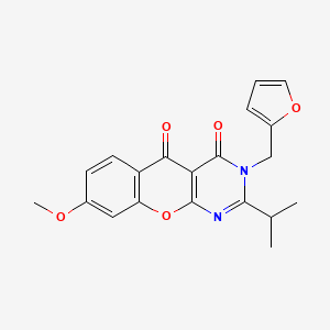 3-(furan-2-ylmethyl)-2-isopropyl-8-methoxy-3H-chromeno[2,3-d]pyrimidine-4,5-dione