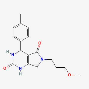 6-(3-methoxypropyl)-4-(p-tolyl)-3,4,6,7-tetrahydro-1H-pyrrolo[3,4-d]pyrimidine-2,5-dione