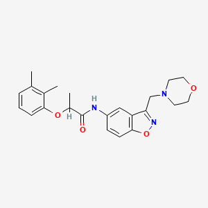2-(2,3-Dimethylphenoxy)-N-[3-(morpholin-4-ylmethyl)-1,2-benzoxazol-5-yl]propanamide