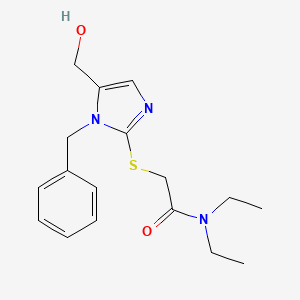 2-((1-benzyl-5-(hydroxymethyl)-1H-imidazol-2-yl)thio)-N,N-diethylacetamide