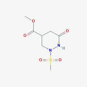 Methyl 2-(methylsulfonyl)-6-oxohexahydro-4-pyridazinecarboxylate