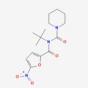 N-(tert-butyl)-N-(5-nitrofuran-2-carbonyl)piperidine-1-carboxamide