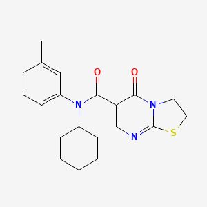 N-cyclohexyl-5-oxo-N-(m-tolyl)-3,5-dihydro-2H-thiazolo[3,2-a]pyrimidine-6-carboxamide