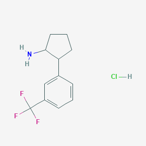 2-[3-(Trifluoromethyl)phenyl]cyclopentan-1-amine hydrochloride