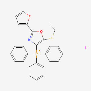 (5-(Ethylthio)-2-(furan-2-yl)oxazol-4-yl)triphenylphosphonium iodide