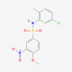 N-(5-chloro-2-methylphenyl)-4-methoxy-3-nitrobenzenesulfonamide
