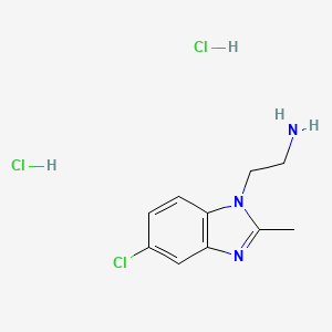2-(5-Chloro-2-methylbenzimidazol-1-yl)ethanamine;dihydrochloride