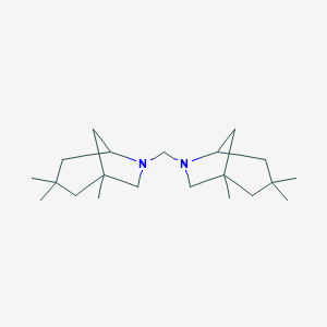 molecular formula C21H38N2 B241795 bis(1,3,3-trimethyl-6-azabicyclo[3.2.1]octan-6-yl)methane 
