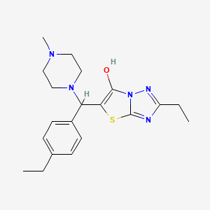 2-Ethyl-5-((4-ethylphenyl)(4-methylpiperazin-1-yl)methyl)thiazolo[3,2-b][1,2,4]triazol-6-ol