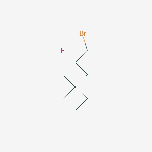 molecular formula C8H12BrF B2417955 2-(Bromomethyl)-2-fluorospiro[3.3]heptane CAS No. 2384777-23-3