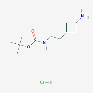 tert-Butyl (2-(3-aminocyclobutyl)ethyl)carbamate hydrochloride