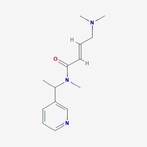 (E)-4-(Dimethylamino)-N-methyl-N-(1-pyridin-3-ylethyl)but-2-enamide