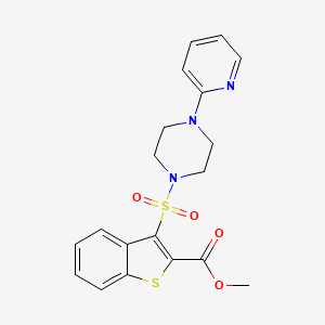 Methyl 3-{[4-(2-pyridyl)piperazino]sulfonyl}-1-benzothiophene-2-carboxylate
