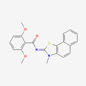 (E)-2,6-dimethoxy-N-(3-methylnaphtho[2,1-d]thiazol-2(3H)-ylidene)benzamide