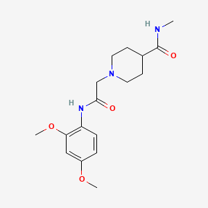 molecular formula C17H25N3O4 B2418000 1-(2-((2,4-dimethoxyphenyl)amino)-2-oxoethyl)-N-methylpiperidine-4-carboxamide CAS No. 941990-03-0