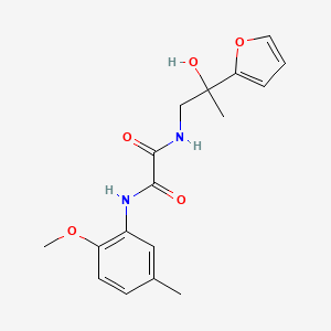 molecular formula C17H20N2O5 B2418019 N1-(2-(furan-2-yl)-2-hydroxypropyl)-N2-(2-methoxy-5-methylphenyl)oxalamide CAS No. 1396806-38-4