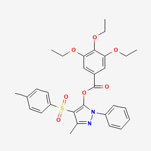3-methyl-1-phenyl-4-tosyl-1H-pyrazol-5-yl 3,4,5-triethoxybenzoate