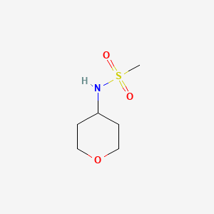 molecular formula C6H13NO3S B2418038 N-(氧杂-4-基)甲磺酰胺 CAS No. 1341476-70-7