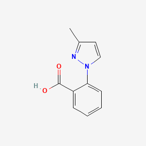 molecular formula C11H10N2O2 B2418047 2-(3-methyl-1H-pyrazol-1-yl)benzoic acid CAS No. 1020703-44-9