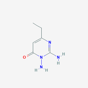 molecular formula C6H10N4O B2418055 2,3-diamino-6-ethylpyrimidin-4(3H)-one CAS No. 103109-36-0