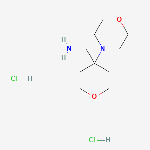 [4-(Morpholin-4-yl)oxan-4-yl]methanamine dihydrochloride