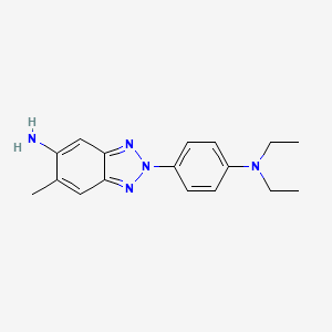 molecular formula C17H21N5 B2418066 2-[4-(diethylamino)phenyl]-6-methyl-2H-1,2,3-benzotriazol-5-amine CAS No. 381208-40-8