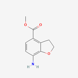 molecular formula C10H11NO3 B2418090 Methyl 7-amino-2,3-dihydrobenzofuran-4-carboxylate CAS No. 1280665-55-5