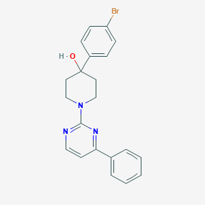 4-(4-Bromophenyl)-1-(4-phenylpyrimidin-2-yl)piperidin-4-ol